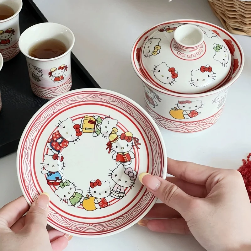 Verspielte Gaiwan- und Teetassenkollektion im Cartoon-Stil (Limitierte Auflage)