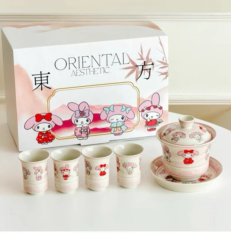 Verspielte Gaiwan- und Teetassenkollektion im Cartoon-Stil (Limitierte Auflage)