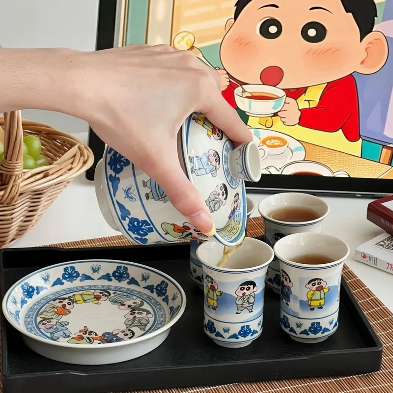 Verspielte Gaiwan- und Teetassenkollektion im Cartoon-Stil (Limitierte Auflage)