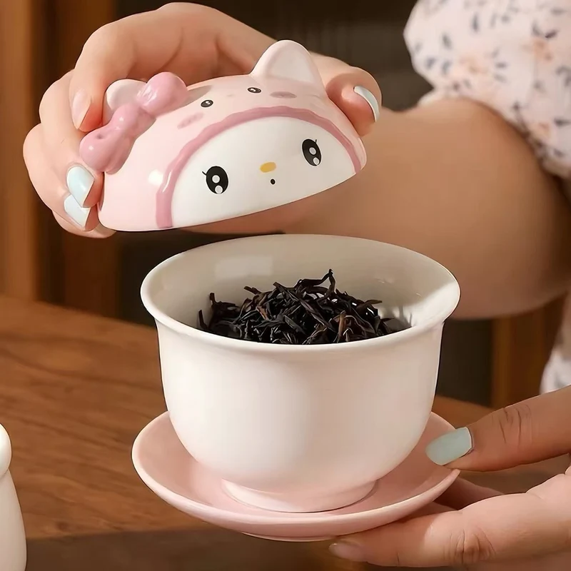 Verspielte Gaiwan- und Teetassenkollektion im Cartoon-Stil (Limitierte Auflage)