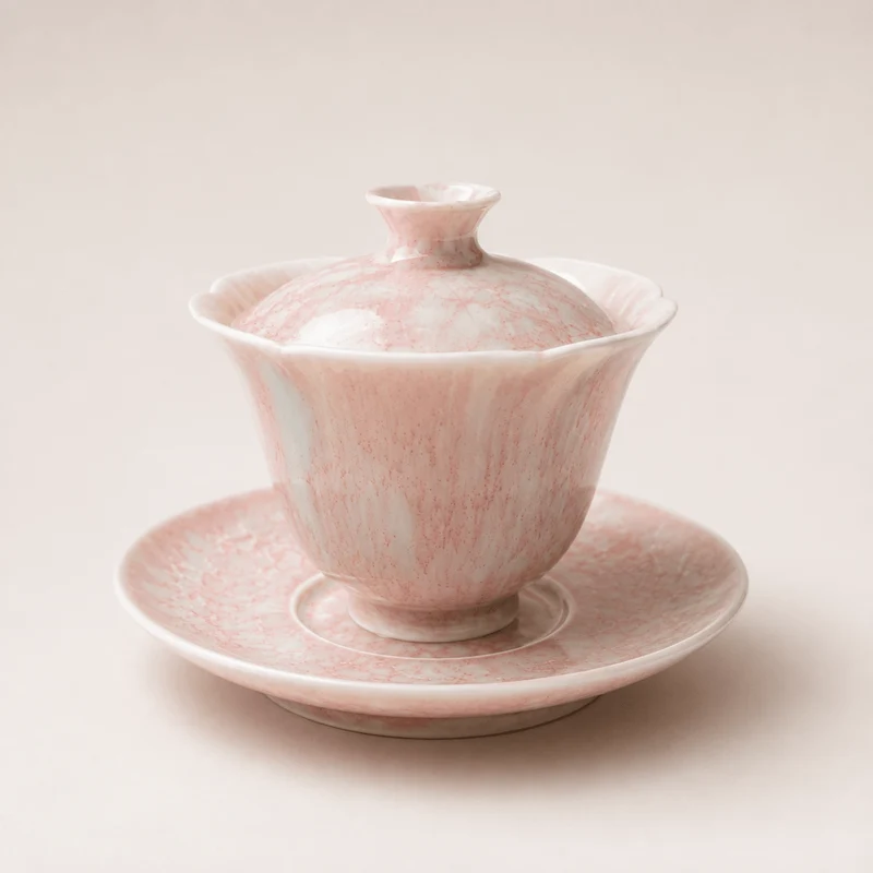 Jingdezhen blühender handgefertigter Gaiwan