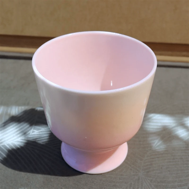 Handbemalte Pastellblüten und Singvögel Jingdezhen Teetassen