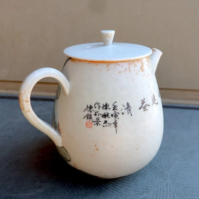 Handbemalte blühende Jingdezhen-Teekannen