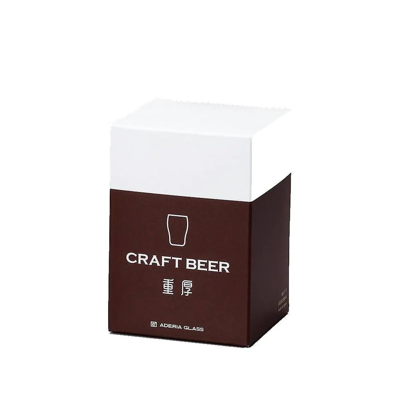 Aderia Craft Beer Glass Curved Top Stylish Premium Glassware 255ml