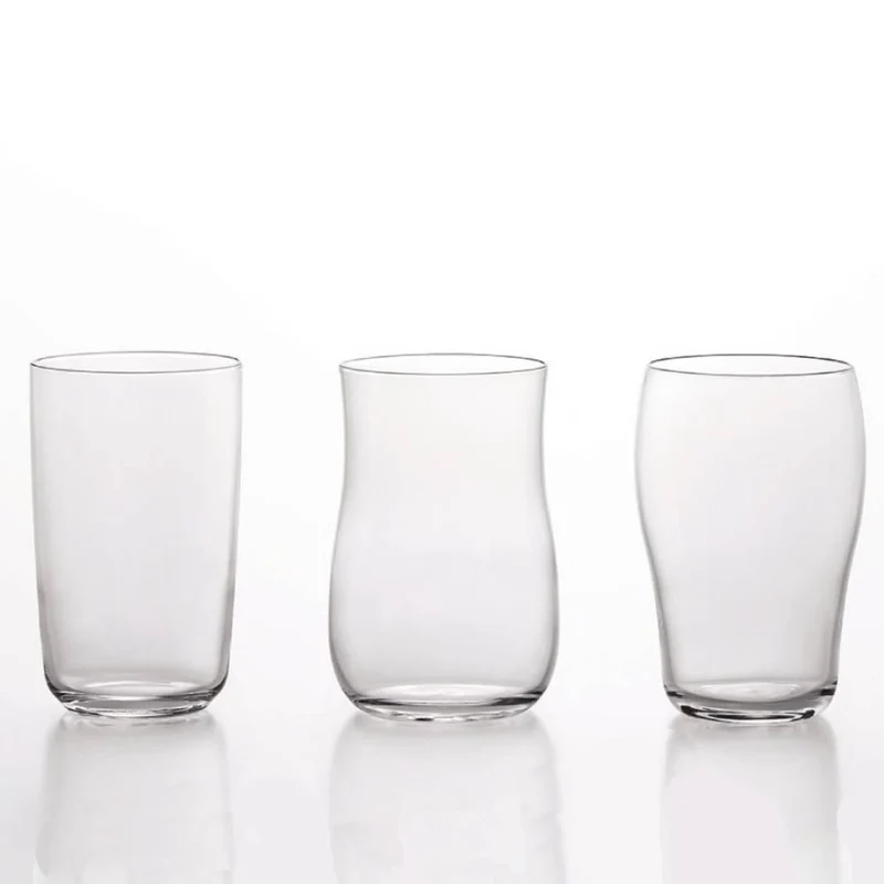 Aderia Craft Beer Glass Set Premium Short Glass Collection 3 Pieces