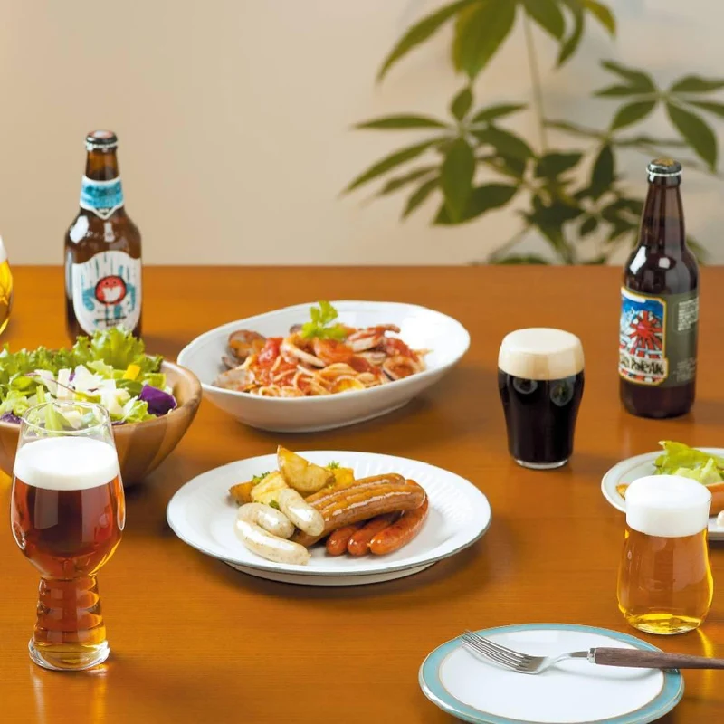 Aderia Craft Beer Glass Set Premium Short Glass Collection 3 Pieces