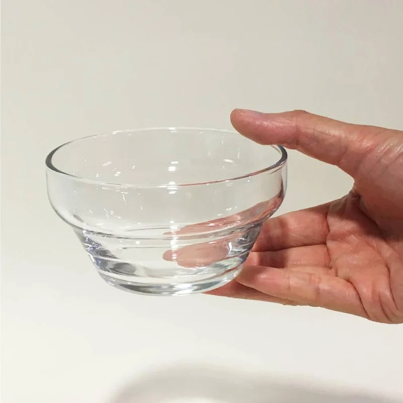 Aderia Strong Shatter-Resistant Small Glass Bowl for Children 3 Pieces