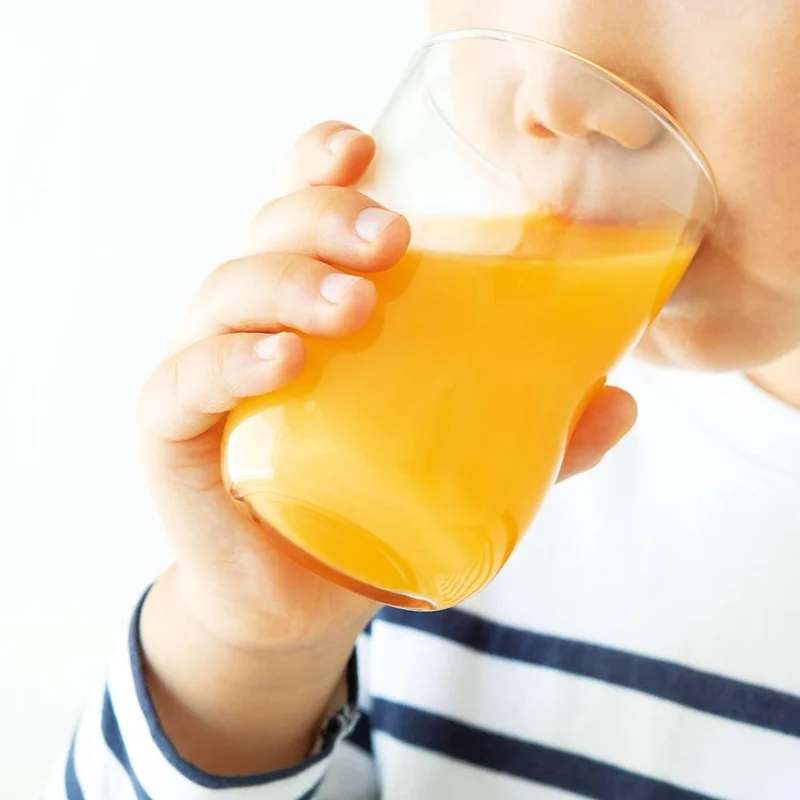 Aderia Strong Shatter-Resistant Drinking Glass for Children M 185ml 3 Pieces