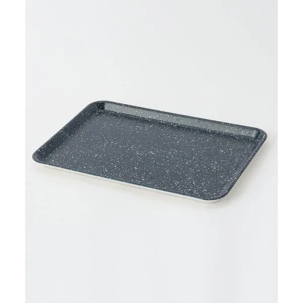 Handmade Stone Style Kishu Lacquerware Tray Non-Slip Navy Blue