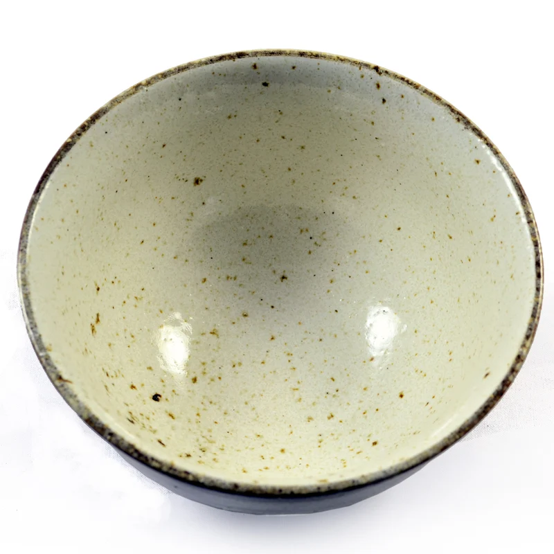 Beige Glazed Japanese Ramen Bowl Set
