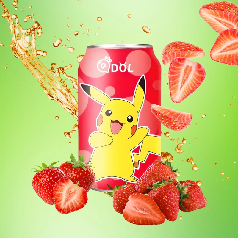 QDOL Pokemon Pikatchu Erdbeer Limonade 330ml