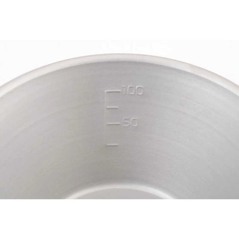 Ptygrace Durable Titanium Lightweight Measuring Cup For Camping 150ml