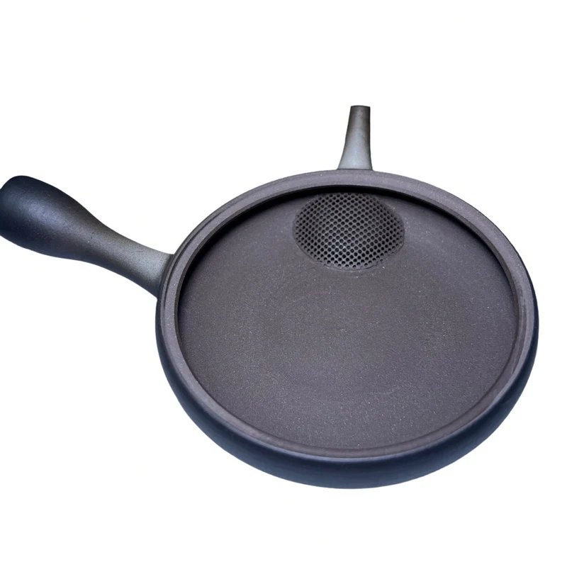 Handgemachte japanische Kyusu Gyokuro Teekanne - Graues Ombré