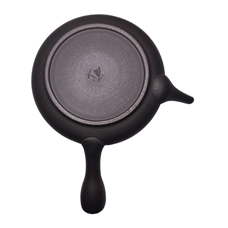 Handgemachte japanische Kyusu Gyokuro Teekanne - Graues Ombré