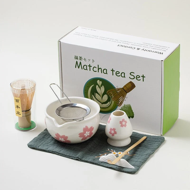 Komplettes Matcha-Zeremonie-Set mit erstklassigem Zeremonien-Matcha