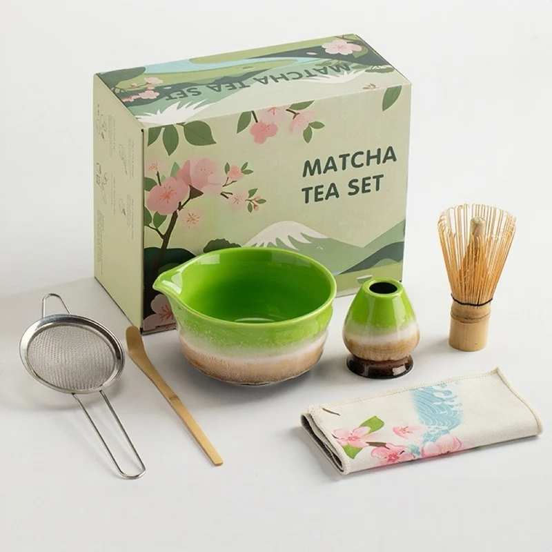 Komplettes Matcha-Zeremonie-Set mit erstklassigem Zeremonien-Matcha