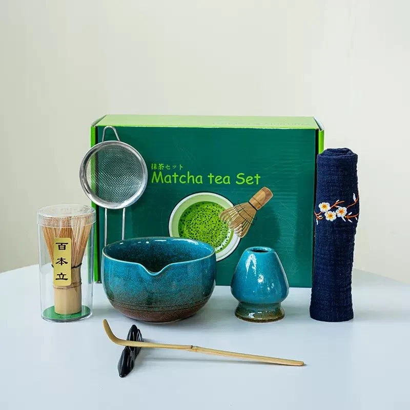 Komplettes Matcha-Zeremonie-Set mit erstklassigem Zeremonien-Matcha