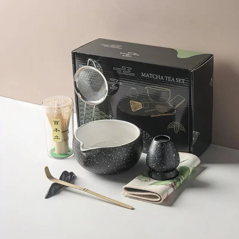 Komplettes Matcha-Zeremonie-Set mit erstklassigem Zeremonien-Matcha