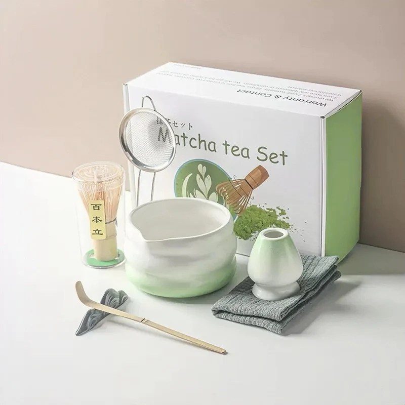 Komplettes Matcha-Zeremonie-Set mit erstklassigem Zeremonien-Matcha