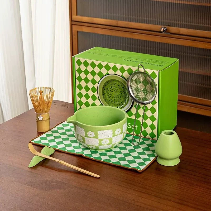 Komplettes Matcha-Zeremonie-Set mit erstklassigem Zeremonien-Matcha