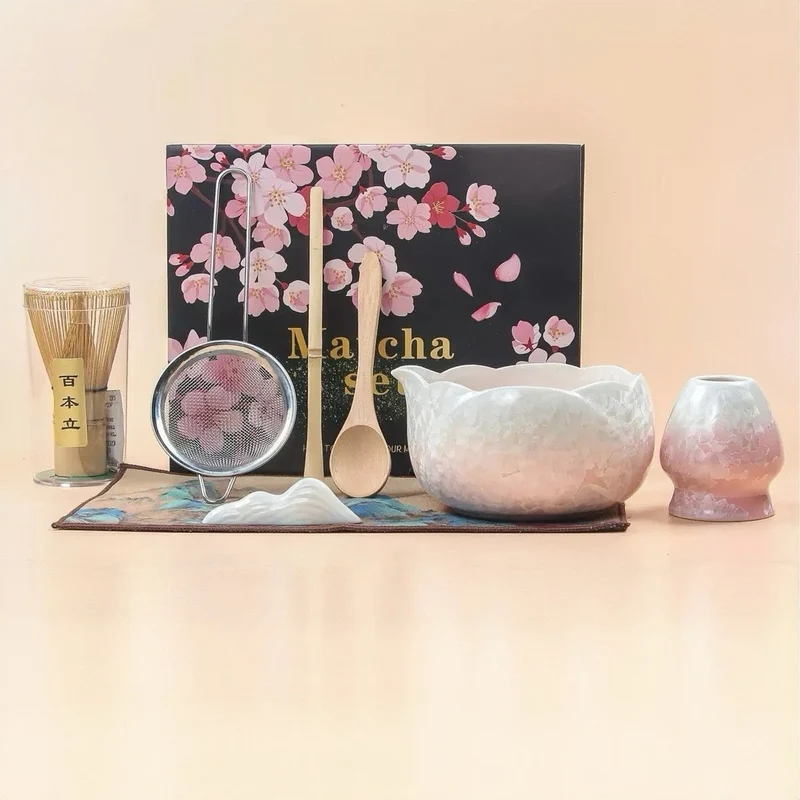 Komplettes Matcha-Zeremonie-Set mit erstklassigem Zeremonien-Matcha