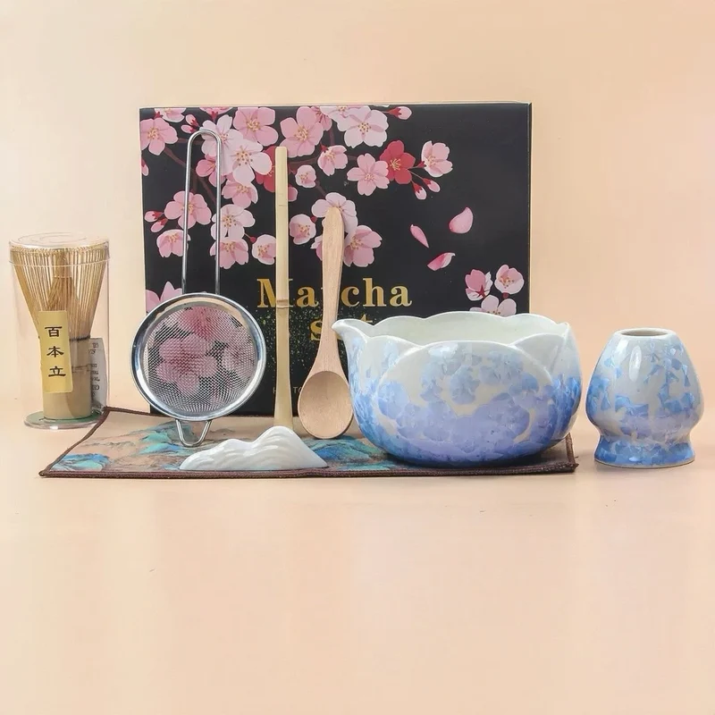 Komplettes Matcha-Zeremonie-Set mit erstklassigem Zeremonien-Matcha