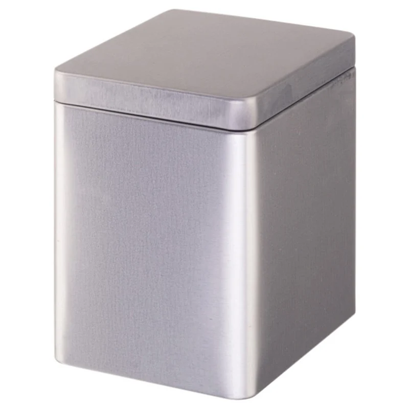 Teedose mit Stülpdeckel silber