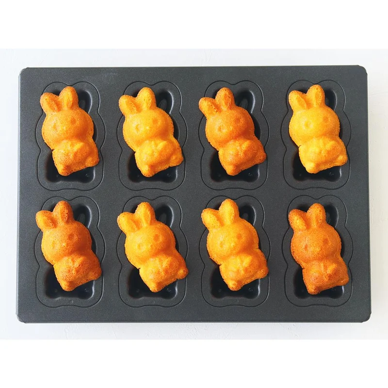 Matsunaga Nonstick Baking Tray Rabbit Shape Cake Mold 8 Cavity