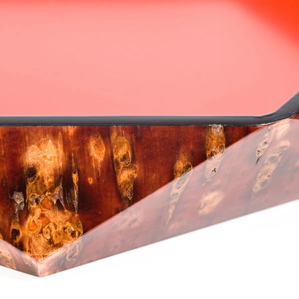 Cherry Bark Hexagonal Bowl