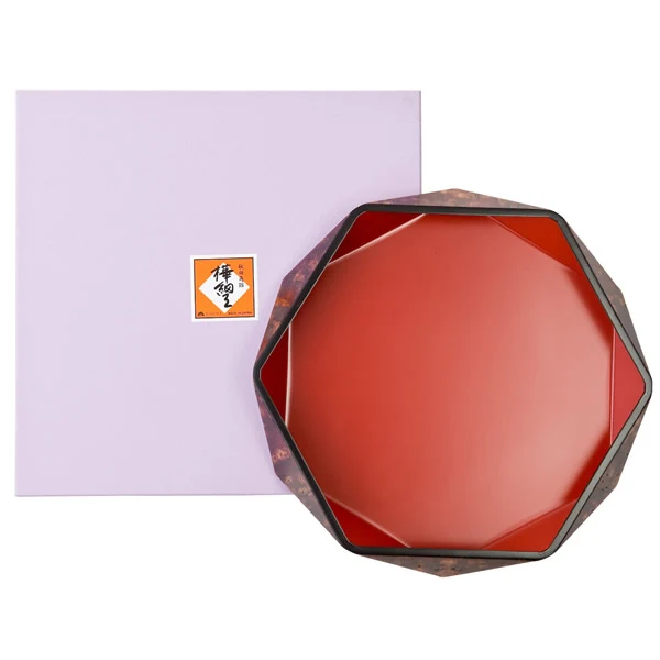 Cherry Bark Hexagonal Bowl