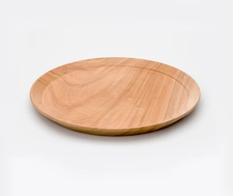 Zelkova Round Wooden Tray
