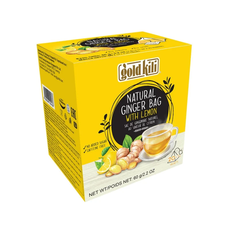Gold Kili Ingwer-Zitronengetränk Natural 60 g ( 20x3g) MHD 06.05.25