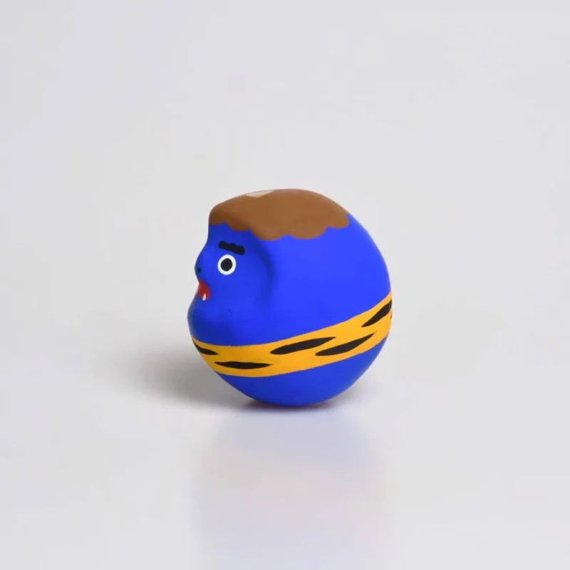 Shirakawa Daruma Demon Blue Oni Daruma Doll Good Luck Charm 4.5cm