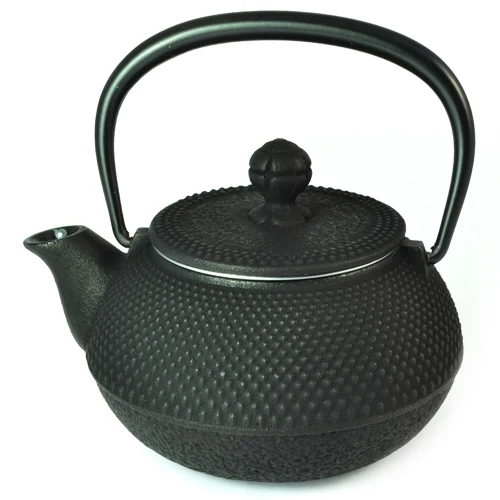 Iwachu Cast Iron Tetsubin Teapot with Arare Pattern in Black - 325ml