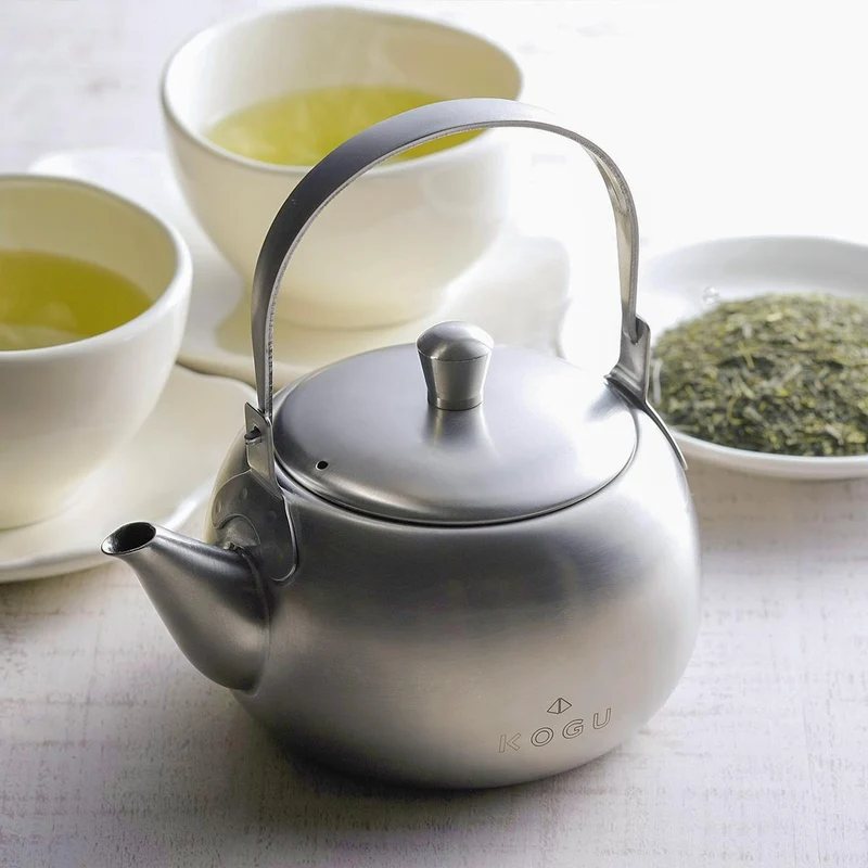 Kogu Metal Teapot Modern Stainless Steel Teapot With Strainer 500ml