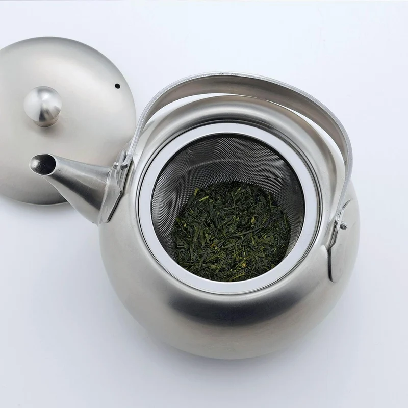 Kogu Metal Teapot Modern Stainless Steel Teapot With Strainer 500ml