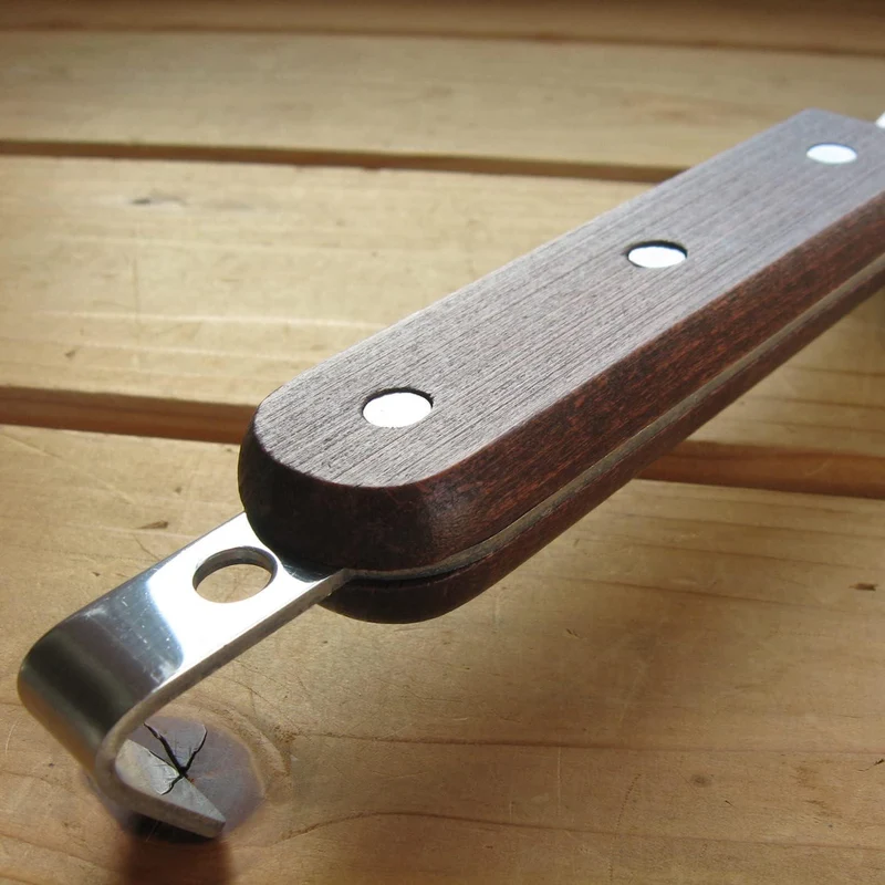 All-Purpose Turner Wooden Handle Burger Flipper With Hook 370mm