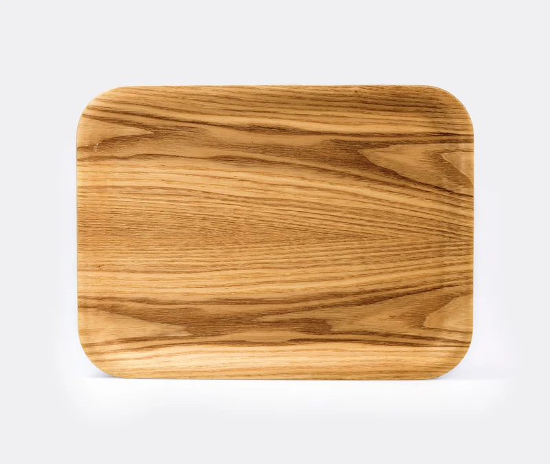 Non-slip Rectangular Wooden Tray - 27x20cm