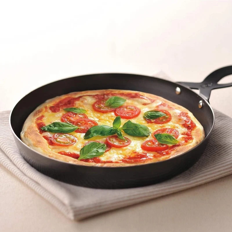 Leye Small Pizza Plate For Broiler Grill Multi-Purpose Iron Pizza Pan