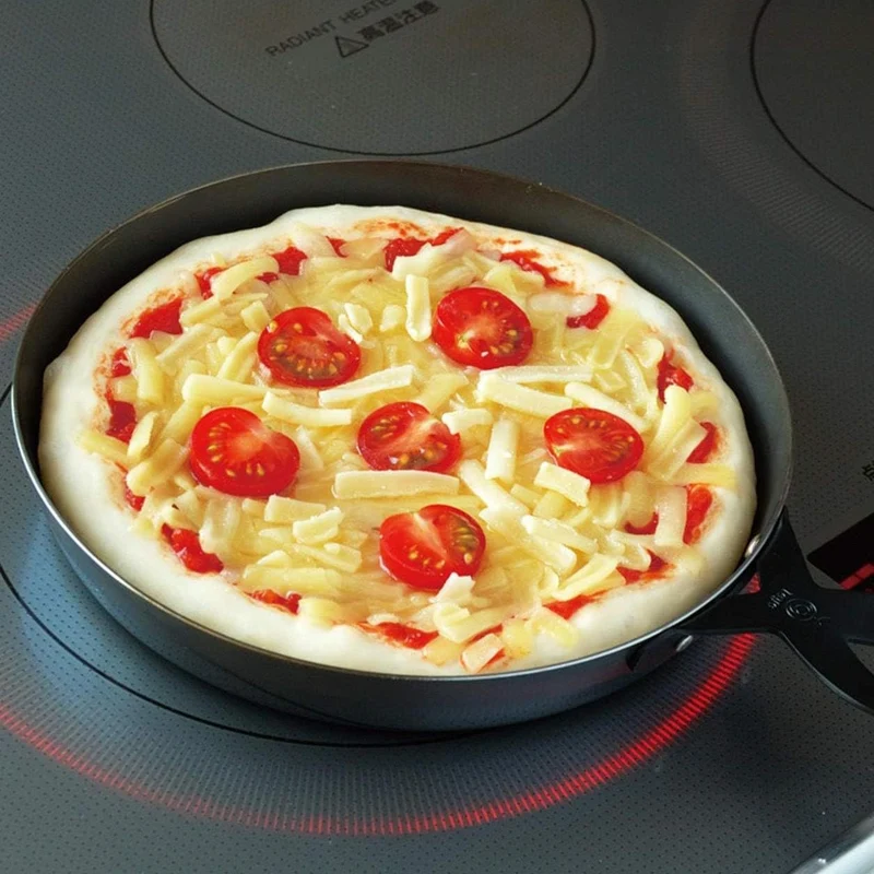 Leye Small Pizza Plate For Broiler Grill Multi-Purpose Iron Pizza Pan