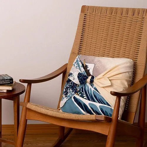 Furoshiki Great Wave off Kanagawa Cotton Wrapping Cloth 104×104cm