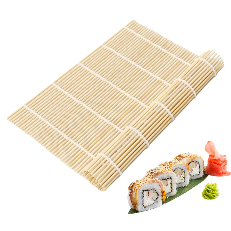 Sushimatte Bambus Weiß 21x24 cm