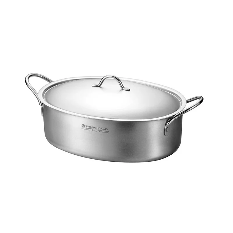 Oven Safe Heavy Duty Aluminum Stock Pot Stainless Steel 28cm 4.3L