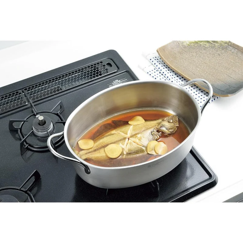 Oven Safe Heavy Duty Aluminum Stock Pot Stainless Steel 28cm 4.3L