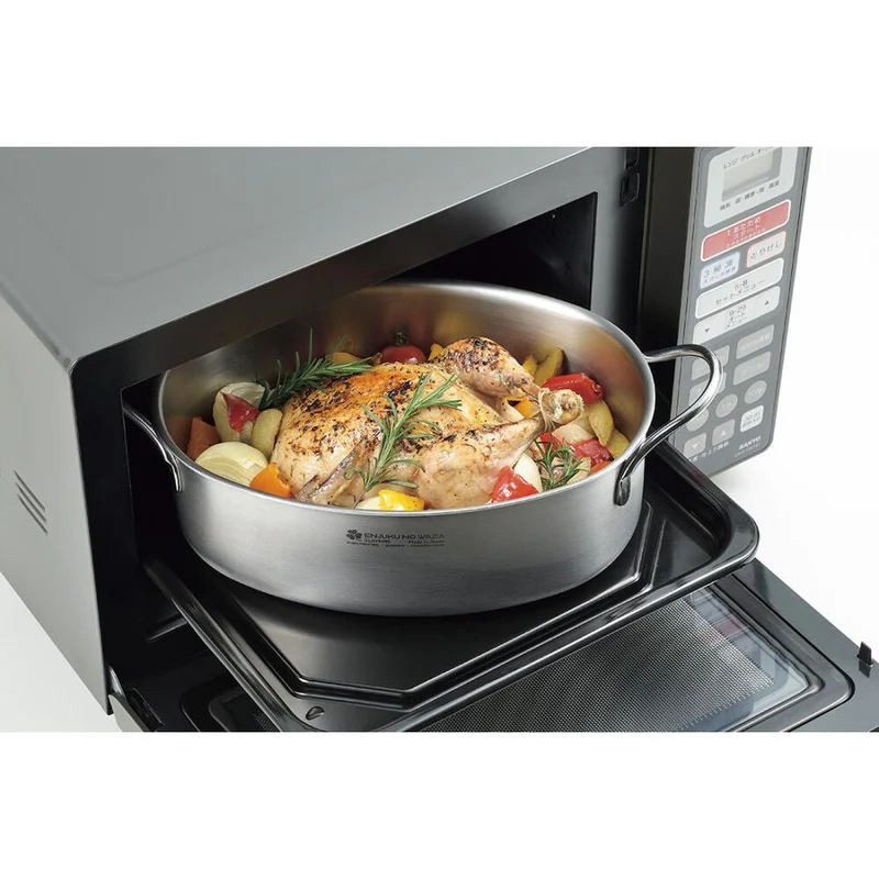 Oven Safe Heavy Duty Aluminum Stock Pot Stainless Steel 28cm 4.3L