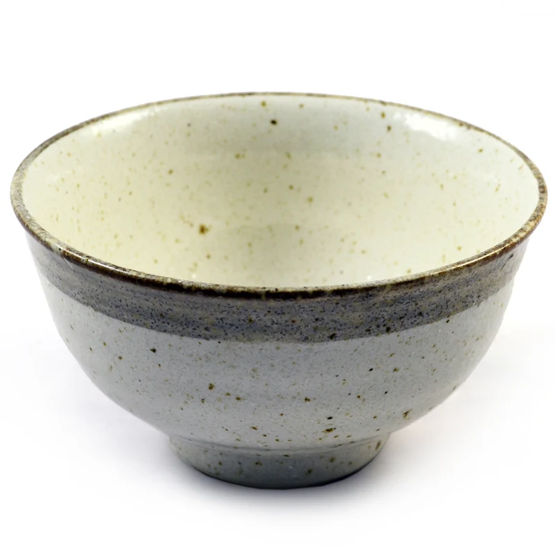Beige Glazed Japanese Ceramic Bowl