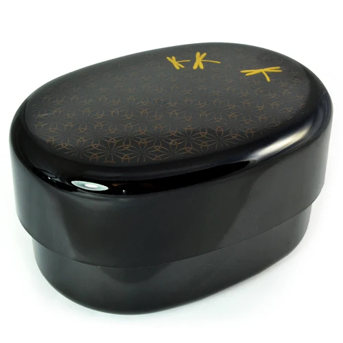 Bento Box with Golden Dragonfly Design