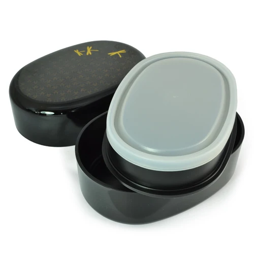 Bento Box with Golden Dragonfly Design