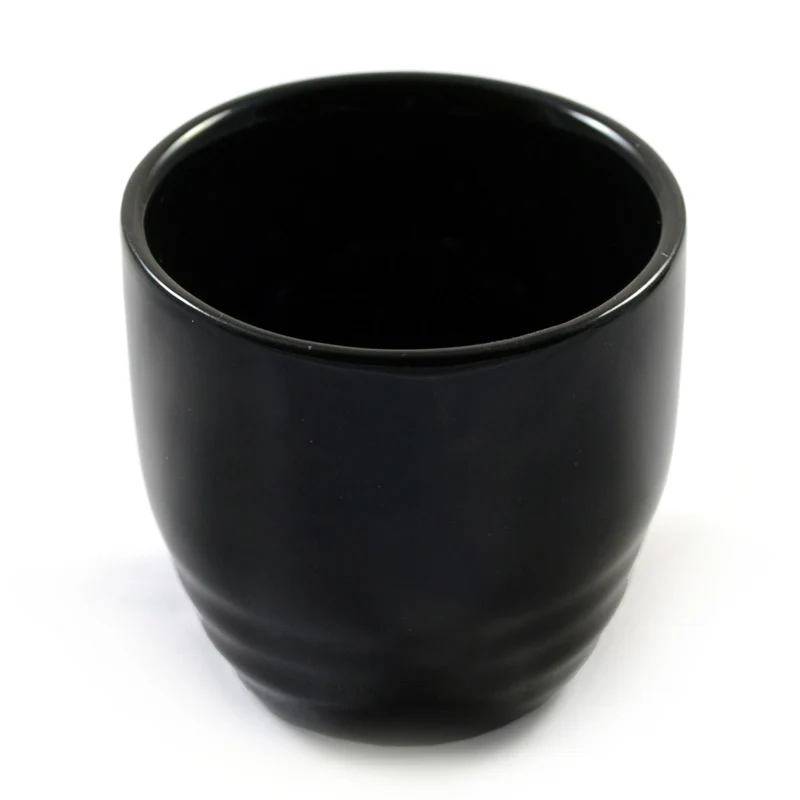 Black Japanese Sake Shot Cup Pair