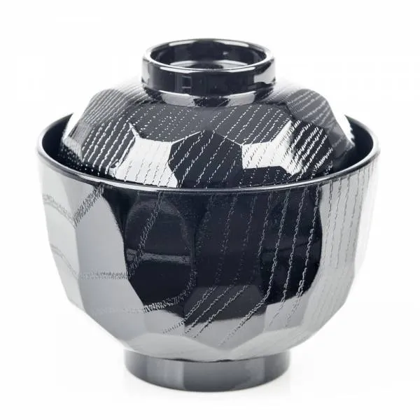 Black Lacquer Miso Soup Bowl